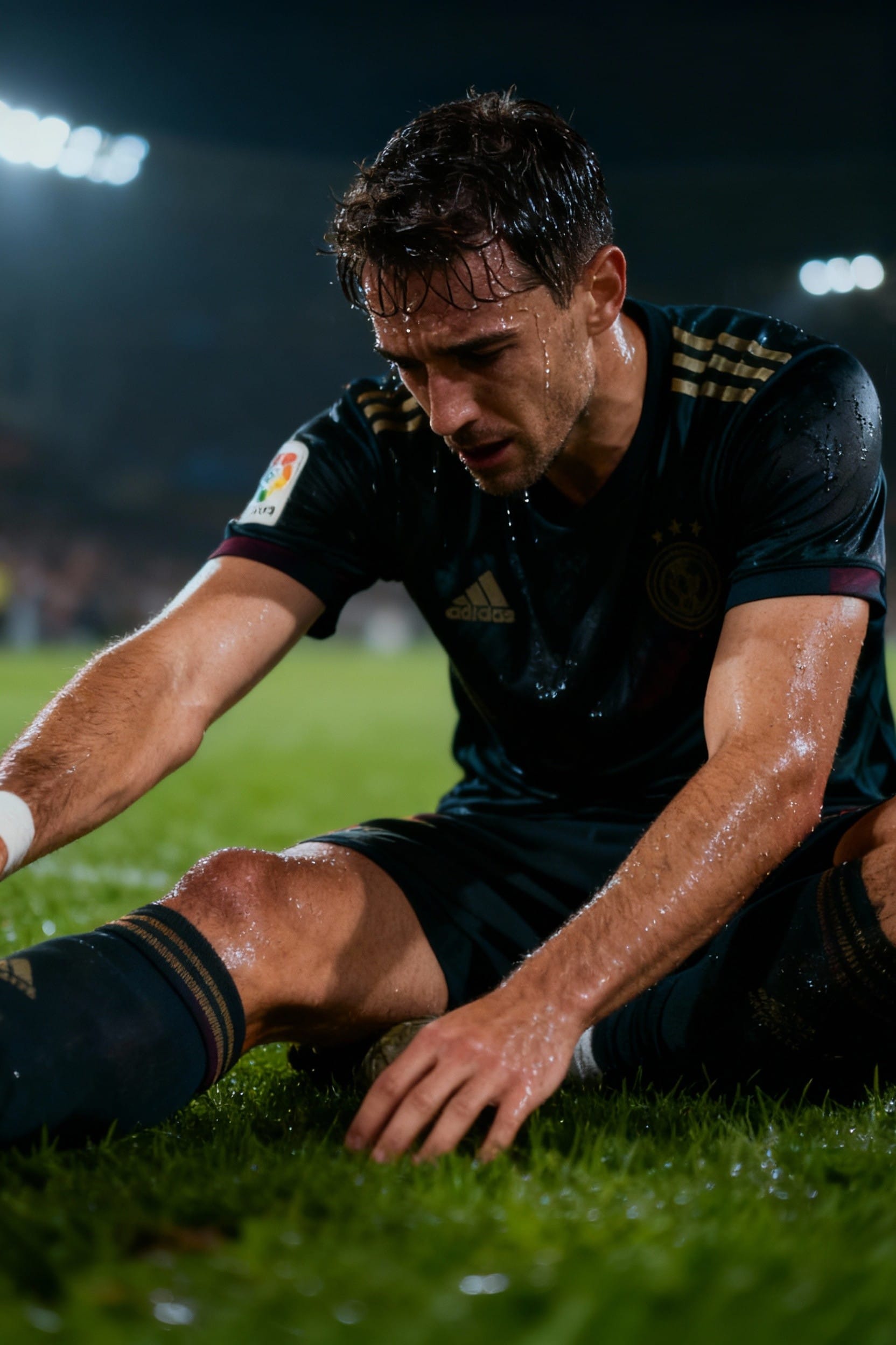 Soccer Player Stretching Soccer Player Stretching